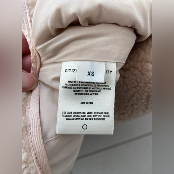 Citizens Of Humanity Cream Sherpa Jacket - Picture 13 of 16